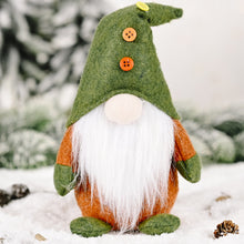 Load image into Gallery viewer, New Christmas Faceless Elderly Elf Doll European and American Green Style Decoration Christmas Ornaments
