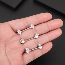 Load image into Gallery viewer, Zircon Nipple Ring Adhesive Nail Factory Piercing Jewelry
