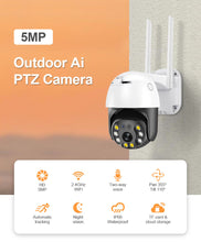 Load image into Gallery viewer, Direct Supply 5 Million HD WiFi Smart PTZ Ball Machine Full Color Night Vision Wireless Surveillance Camera
