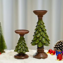 Load image into Gallery viewer, 2023 Christmas Tree Candlestick Home Living Room Entrance Desktop Holiday Atmosphere Decorations Candle Shelf Decor
