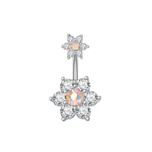 Load image into Gallery viewer, Zircon Navel Ring Navel Stud Piercing Jewelry
