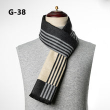 Load image into Gallery viewer, Men's New Winter Autumn and Winter Cashmere Business Jacquard Plaid Korean Foreign Trade Scarf Men
