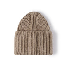 Load image into Gallery viewer, Hat Women's Autumn and Winter Outdoor High Flanging Brimless Beanie Hat Men's All-Match Simple Warm Ear Protection
