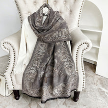 Load image into Gallery viewer, Women's Scarf Shawl Outer Match Winter Office Nap Blanket Cheongsam Blanket Cashmere-like Tassel Warm Scarf
