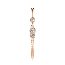 Load image into Gallery viewer, Exquisite Zircon Navel Ring Navel Stud Piercing Jewelry
