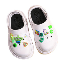 Load image into Gallery viewer, Women's Hole Shoes Non-Slip Summer Fashion All-Matching Slip-on Thick Bottom Increased Beach Closed Toe Sandals for Outer Wear
