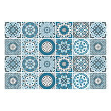 Load image into Gallery viewer, 24 Pcs/set Mandala Simulation Tile Sticker Home Renovation Kitchen and Bathroom Decoration Self-Adhesive Peel off the Wall Sticker
