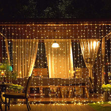 Load image into Gallery viewer, Christmas LED Curtain Light Festival Ornamental Festoon Lamp 3*3 M 300-Head Ice Strip Lights Colored Lights String Flashing Light
