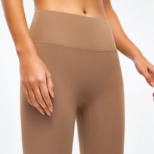 Load image into Gallery viewer, Sports Tights Nude Feel Running Outerwear Fitness Pants Lulu Yoga Pants Women's High Waist Hip Lift Peach Pants
