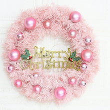 Load image into Gallery viewer, Factory Christmas Decorative Pink Christmas Wreath 30/40/50cm Rattan Ring Shopping Window Scene
