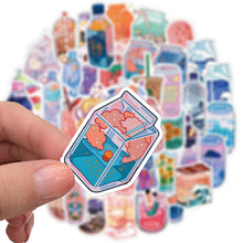 Load image into Gallery viewer, 50PCS Summer Cute Flavored Drink Stickers PVC Kawaii Cartoon Beverage Decal sticker For Girl DIY Laptop Stationery Water Bottle
