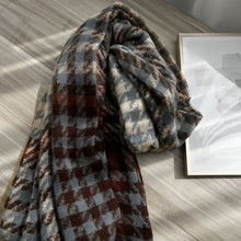 Load image into Gallery viewer, Fashion Plaid Scarf Winter Korean Style Sweet Cashmere Thickened Warm Shawl Gift
