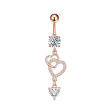 Load image into Gallery viewer, New Zircon Navel Ring Navel Stud Piercing Jewelry
