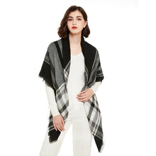 Load image into Gallery viewer, For Autumn and Winter Plaid Cashmere-like Warm Scarf Thickened plus Size Shawl All-Matching Large Kerchief Women
