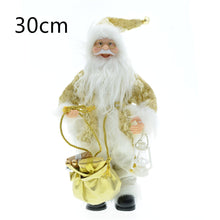 Load image into Gallery viewer, Christmas 30cm Fabric Golden Santa Doll Doll Decoration Decoration Scene Layout

