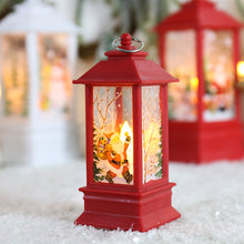 Load image into Gallery viewer, Christmas Storm Lantern Candlestick Lamp Small Night Lamp Old Snowman Decoration Small Night Lamp Desktop Decoration
