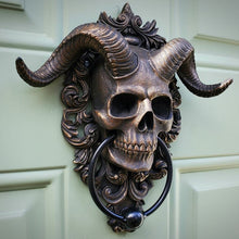 Load image into Gallery viewer, Resin Decorations Punk Satanha Skull Sheep Head Wall Decoration Pendant Resin Crafts
