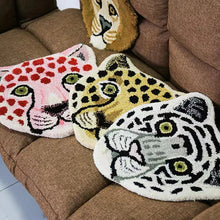 Load image into Gallery viewer, Charong Animal Cushion Head-Shaped Carpet Cashmere-like Thickened Soft Floor Mat
