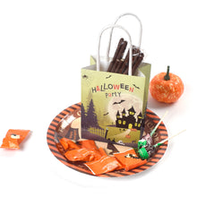 Load image into Gallery viewer, 10PCs Halloween Candy Paper Bag Mini Color White Halloween Theme Party Gifts Paper Bag
