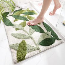 Load image into Gallery viewer, Plant Flocking Bathroom Water-Absorbing Non-Slip Mat

