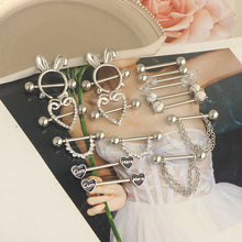 Load image into Gallery viewer, 8 Pairs Nipple Ring 4 Colors Optional Puncture Suit Combination Stainless Steel Piercing Ornaments

