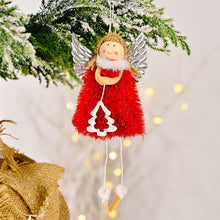 Load image into Gallery viewer, Christmas Decoration Christmas Silver Wings Christmas Tree Angel Girl Christmas Tree Scene Decoration Pendant
