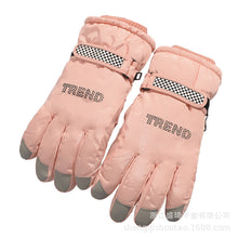 Load image into Gallery viewer, Ski Gloves Windproof Non-Slip Velvet Thickening Touch Screen Cycling Warm Five Finger Gloves
