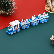 Load image into Gallery viewer, Christmas Decorations Wooden Four-Section Train Christmas Gifts for Children Window Desktop Decoration Cake Decoration
