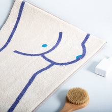 Load image into Gallery viewer, Body Art Cashmere-like Bedroom Carpet Absorbent Floor Mat Abstract Line Door Mat
