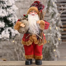Load image into Gallery viewer, Christmas Decoration Station Santa Doll Decoration Santa Claus Standing Ornament Doll
