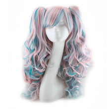 Load image into Gallery viewer, Cosplay Wig Lolita Wig Hair Double Tiger Clip Cos Color Head Cover Mixed Color Wig
