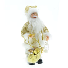 Load image into Gallery viewer, Christmas 30cm Fabric Golden Santa Doll Doll Decoration Decoration Scene Layout

