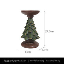 Load image into Gallery viewer, Christmas Tree Candlestick Home Living Room Entrance Desktop Holiday Atmosphere Decorations Candle Shelf Decor
