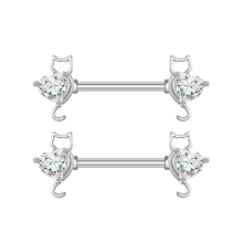 Load image into Gallery viewer, Jewelry Zircon Nipple Ring Adhesive Nail Piercing
