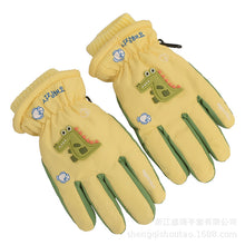 Load image into Gallery viewer, Five-Finger Ski Gloves Cute Cartoon Crocodile Rabbit Velvet Thickened Windproof Cycling Non-Slip
