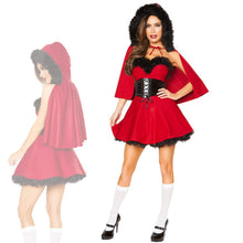Load image into Gallery viewer, Christmas Costume Female Adult Sexy Cute Little Red Riding Hood Christmas Uniform Night Show Stage Costume
