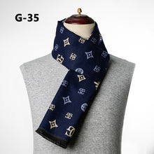Load image into Gallery viewer, Men's New Winter Autumn and Winter Cashmere Business Jacquard Plaid Korean Foreign Trade Scarf Men
