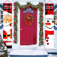 Load image into Gallery viewer, Christmas Couplet Party Party Decorations Background Fabric Wall Painting Door Hanging
