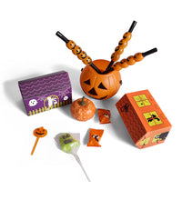 Load image into Gallery viewer, 10PCs Halloween  Candy Box Horror Small House Gift Box Nougat Biscuit Baking Packaging Box
