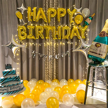 Load image into Gallery viewer, Christmas Birthday Decoration Balloon Set Golden Birthday Scene Layout Party Balloon
