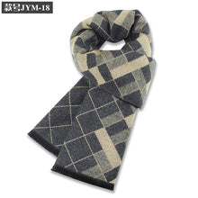 Load image into Gallery viewer, New Men's Wool Blend Jacquard Plaid Scarf Men's Winter Warm Thickened Plaid
