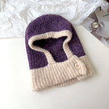 Load image into Gallery viewer, French Hat Female Winter Neck Warmer Scarf Integrated Niche Knitted Woolen Cap Thermal Head Cover Hat
