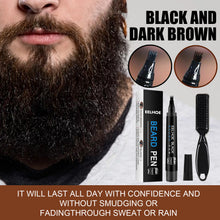 Load image into Gallery viewer, Beard Headline Filler Kit Waterproof Beard Pen Beard Painting Pen Beard Modeling Painting Brush
