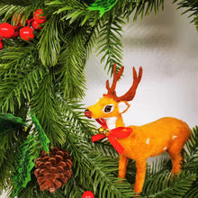 Load image into Gallery viewer, Christmas Deer Door Hanging Garland Christmas Deer Decoration
