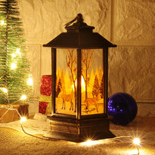 Load image into Gallery viewer, Christmas Storm Lantern Candlestick Lamp Small Night Lamp Old Snowman Decoration Small Night Lamp Desktop Decoration
