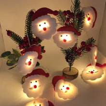 Load image into Gallery viewer, Christmas String Light Plush Snowman String Lights Christmas Tree Pendant Led Holiday Party Decoration
