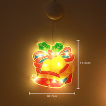 Load image into Gallery viewer, LED Christmas Sucker Lamp Snowman Shape Window Window Stickers Hanging Lamp Holiday Sucker Christmas Decoration Light
