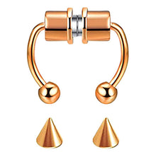 Load image into Gallery viewer, Stainless Steel Magnet Fake Nose Ring Style Supply Magnetic Nasal Splint
