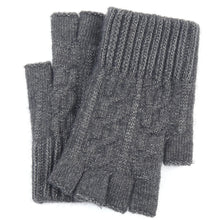 Load image into Gallery viewer, Warm-Keeping and Cold-Proof Winter Men's Half-Finger Gloves Autumn and Winter Fleece-Lined Thickened Fingerless Knitted Gloves
