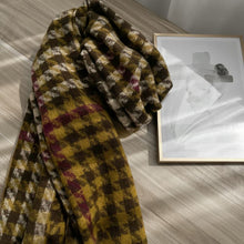 Load image into Gallery viewer, Fashion Plaid Scarf Winter Korean Style Sweet Cashmere Thickened Warm Shawl Gift
